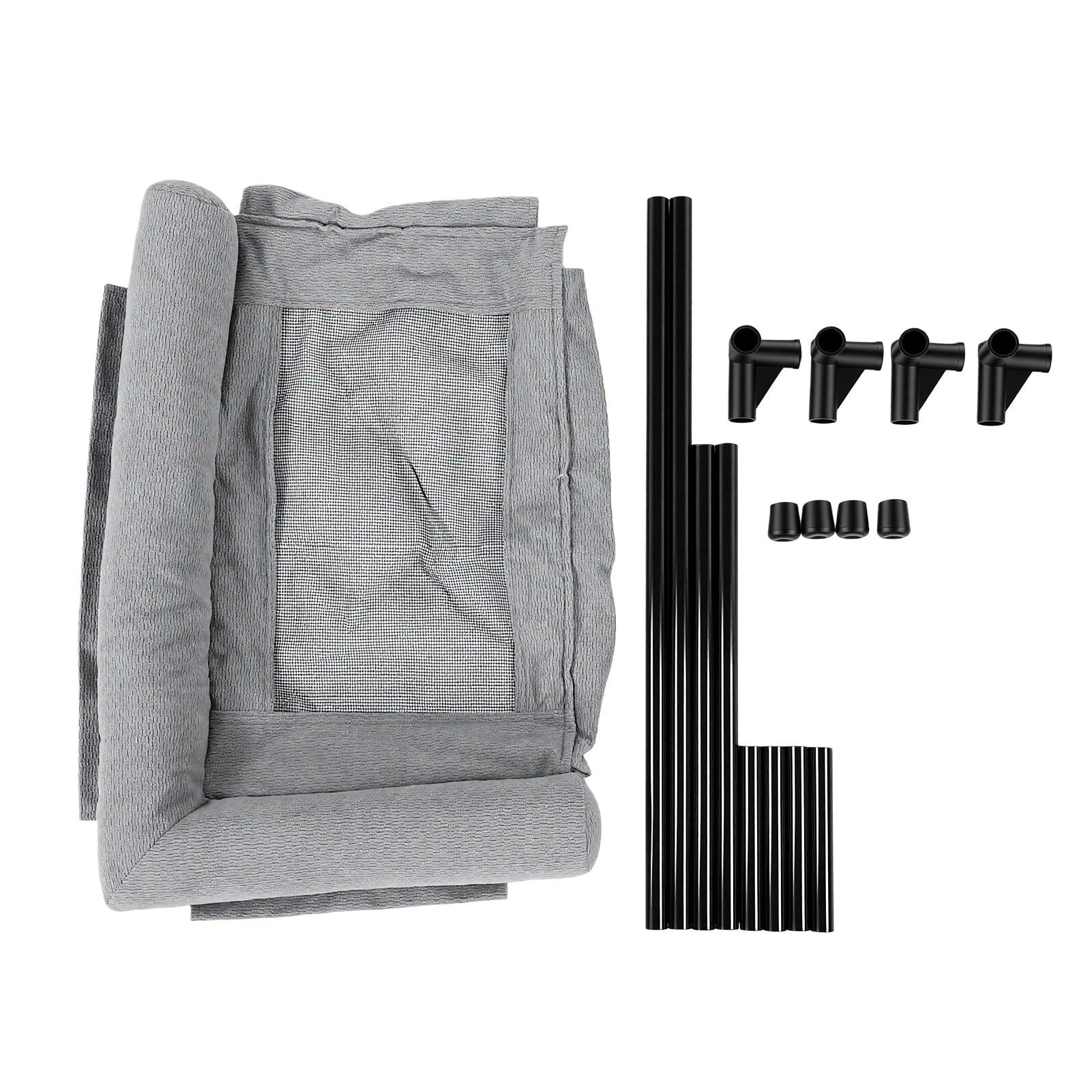 Fdit Cama Elevada para Perros, Cuna Elevada para Mascotas, Cama para Mascotas Al Aire Libre con Almohada Lavable de Malla Transpirable para (66 * 45 CM)