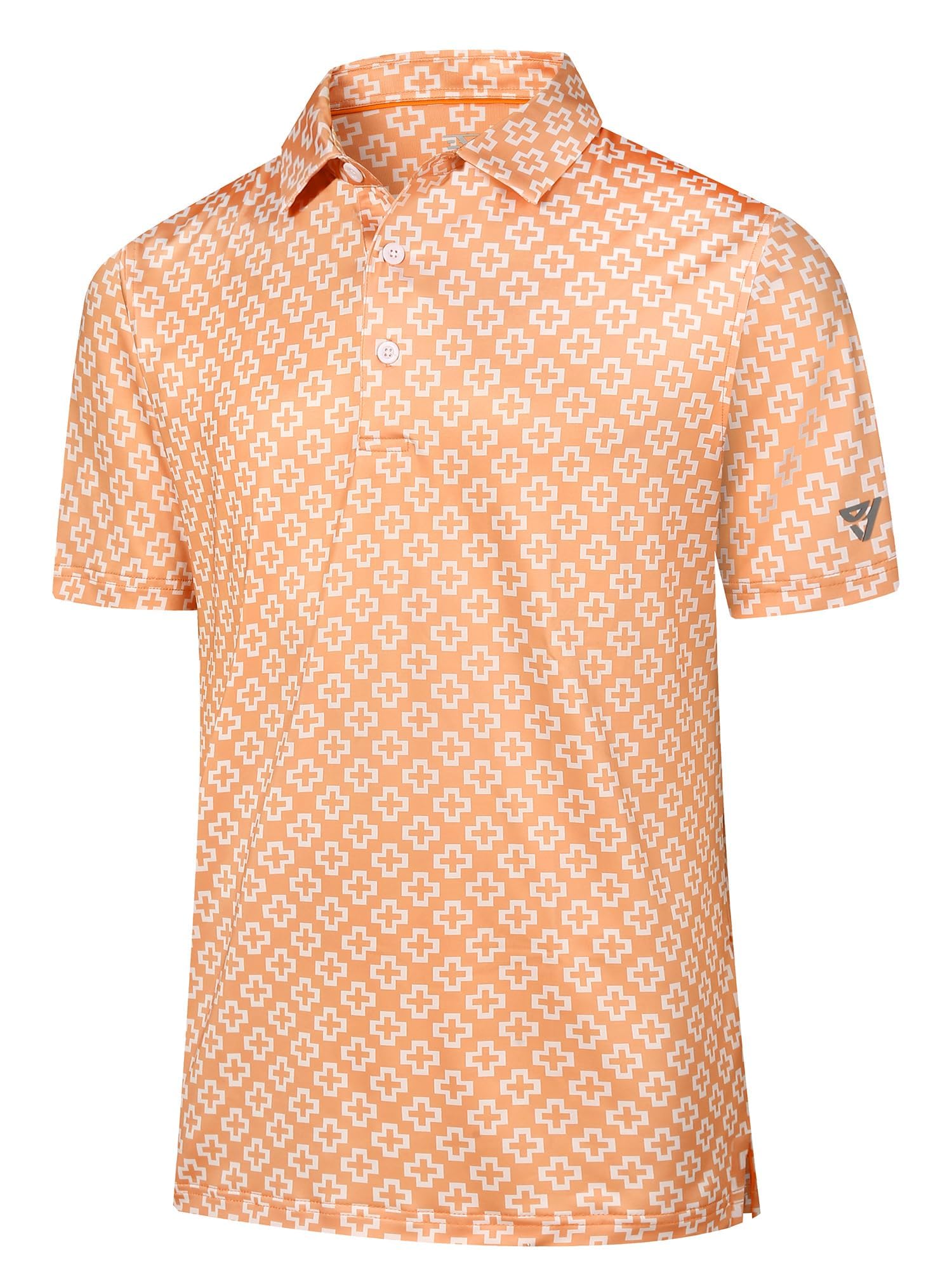 Boyzn Herren Golfshirt - Atmungsaktives & Schnelltrocknendes Poloshirt, Leichtes Einfarbiges/Bedrucktes Oberhemd für Freizeit und Sport