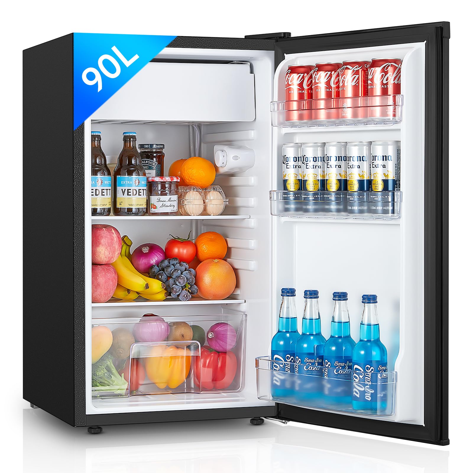 FOHERE Petit Frigo avec Congélateur de 91L