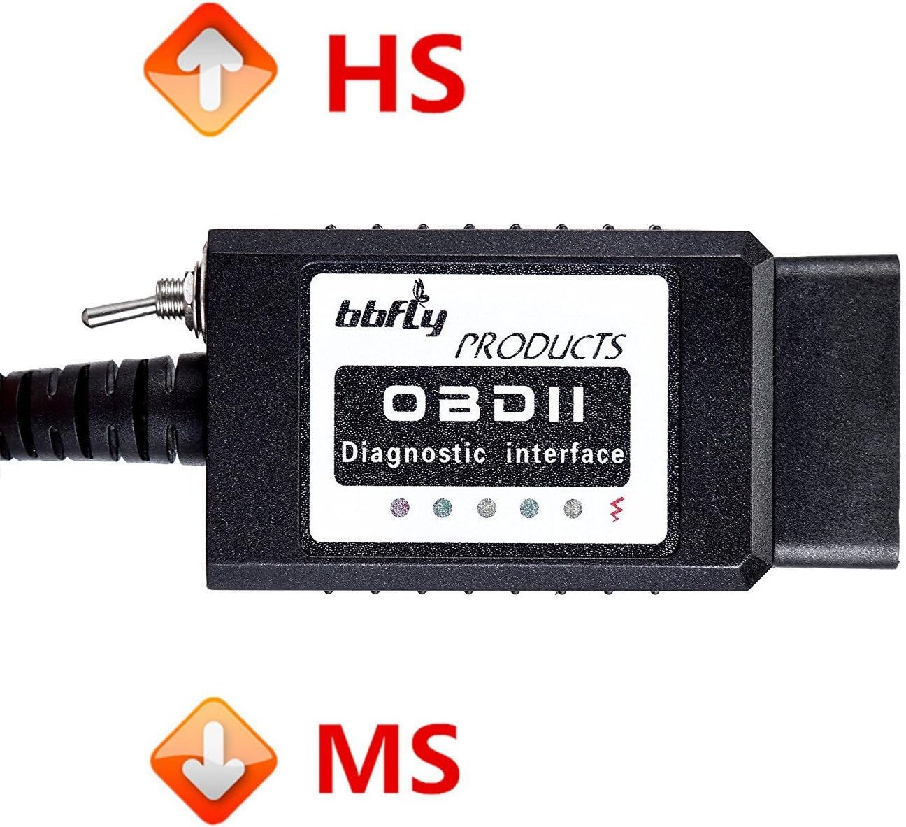 bbfly-BF32302 USB Modified FTDI chip OBD-II Scan Tool for Windows bbflyFORScan HS-CAN/MS-CAN OBD2
