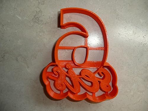 Miniatura 4 de NUMERO SEIS 6 CON PALABRA CORTADOR DE GALLETAS HECHO EN USA PR4126