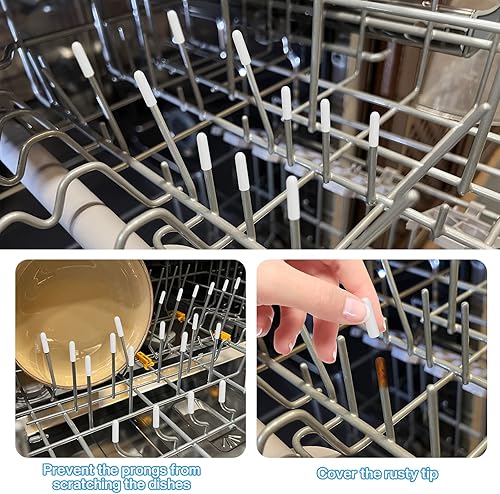 Miniatura 4 de 200 piezas universales para lavaplatos, tapa de reparación de puntas de punta de 0.59 pulgadas de largo, puntas redondas simplemente presiona para