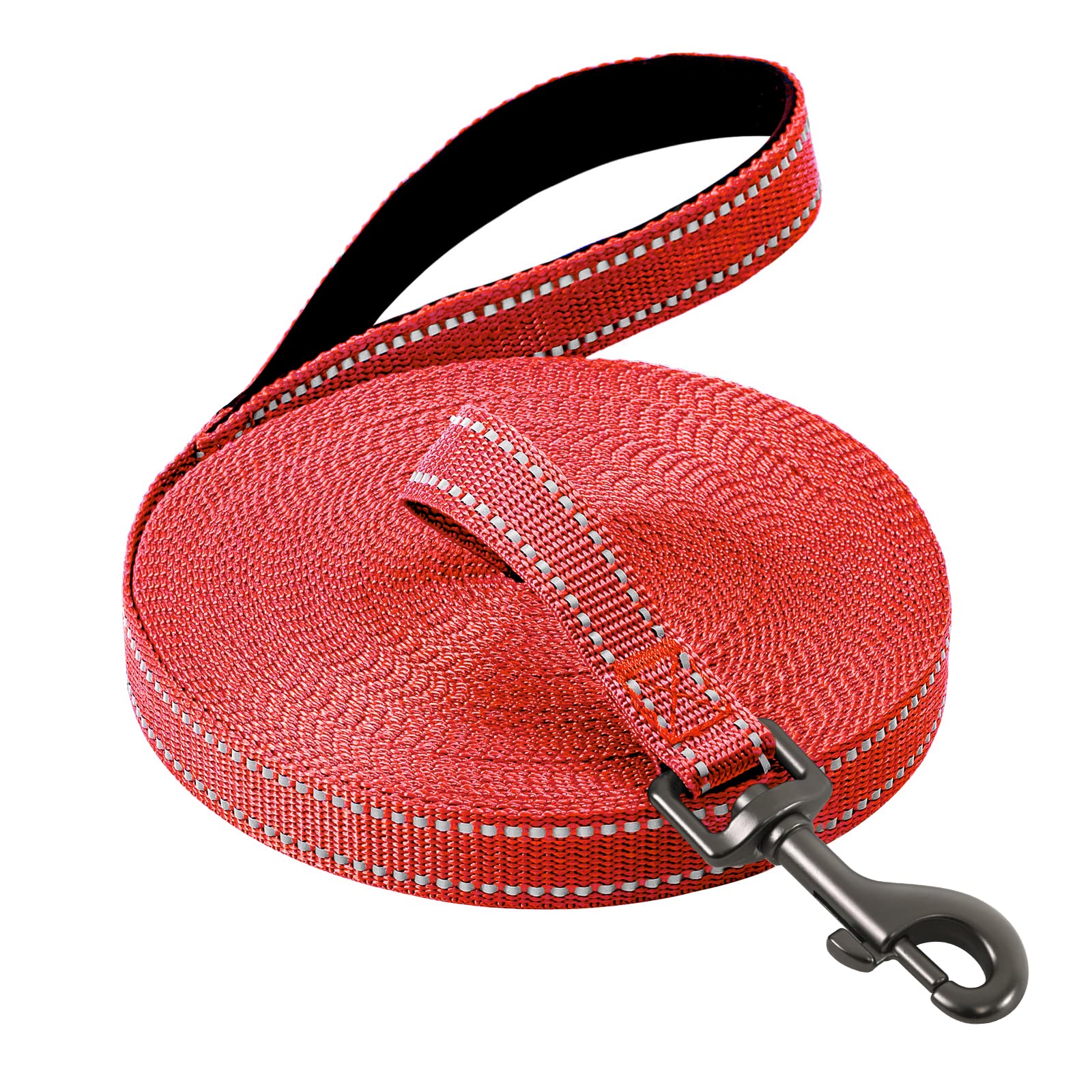 COMSLE Long Leads for Dog Training, 3m/5m/10m/15m/20m Strong Extra Long Line Dogs Lead with Handle, Light Nylon Puppy Training Lead Dog Leash for Pet Recall Tracking Obedience Camping Play Outdoor