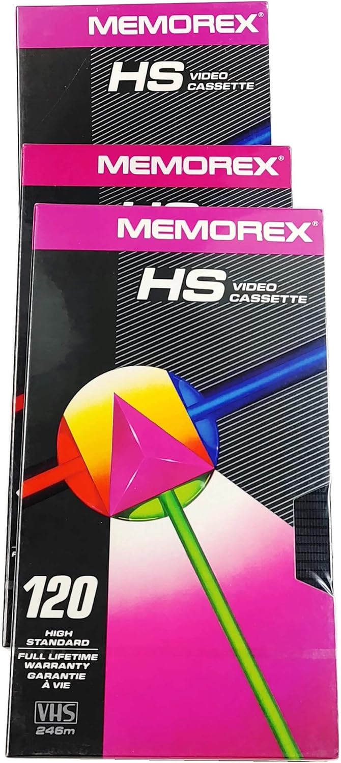 3 Pack HS T-120 Minute Video Tape