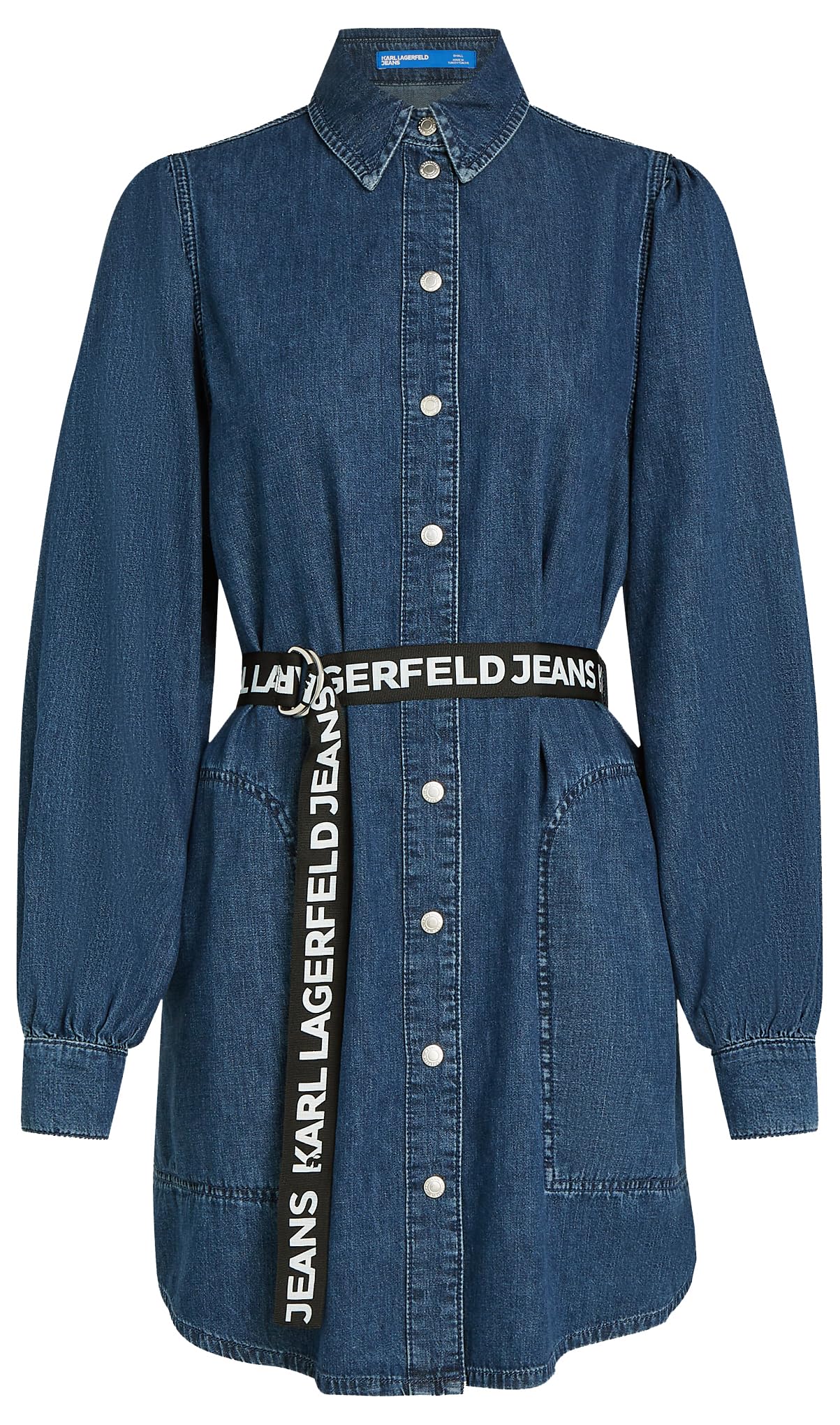 Karl Lagerfeld Jeans Damen Puff Sleeve Denim Dress