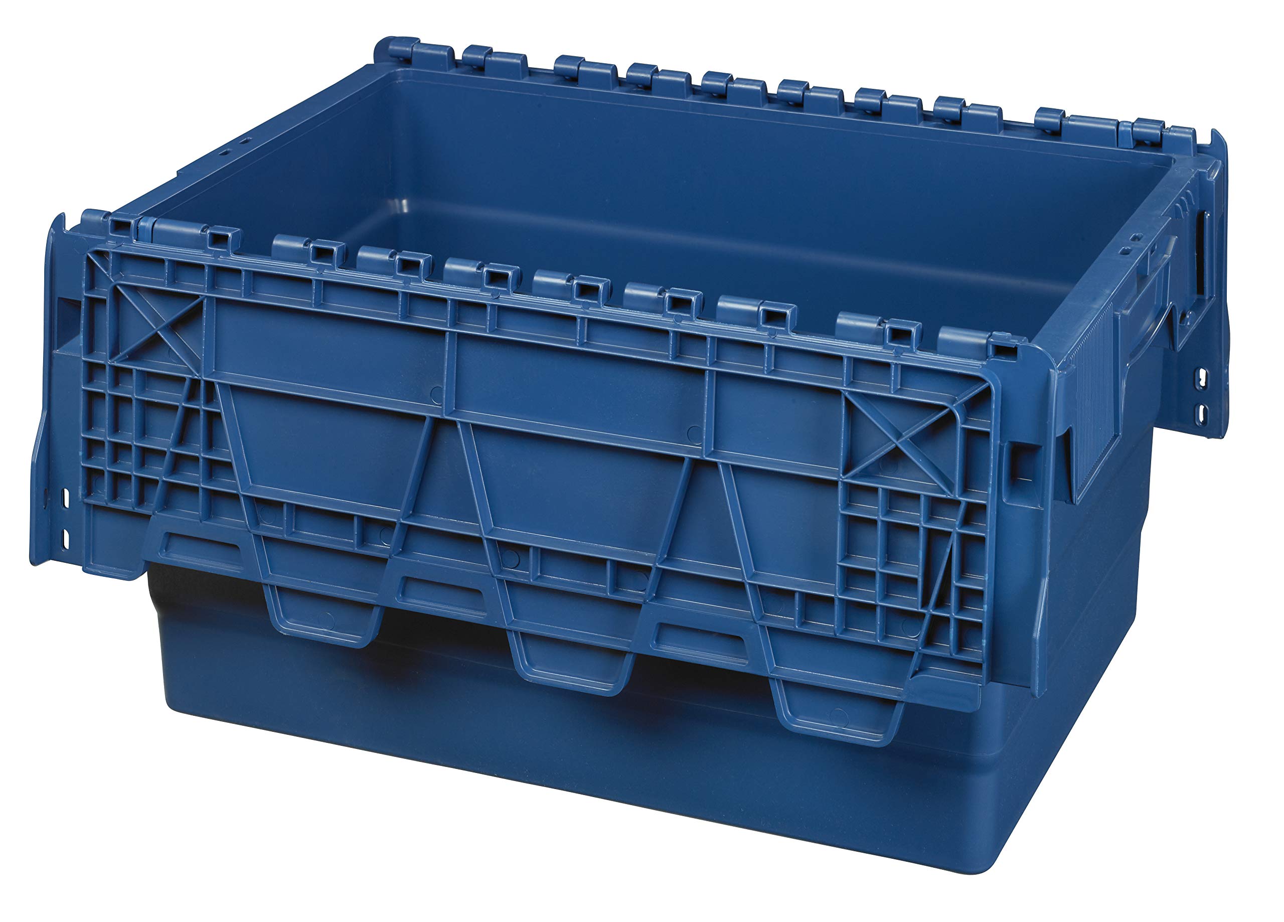 Logiplast 5 Stück Kunststoffkisten mit Deckel 60 x 40 x 32 cm Aufbewahrungsbox in Industriequalität