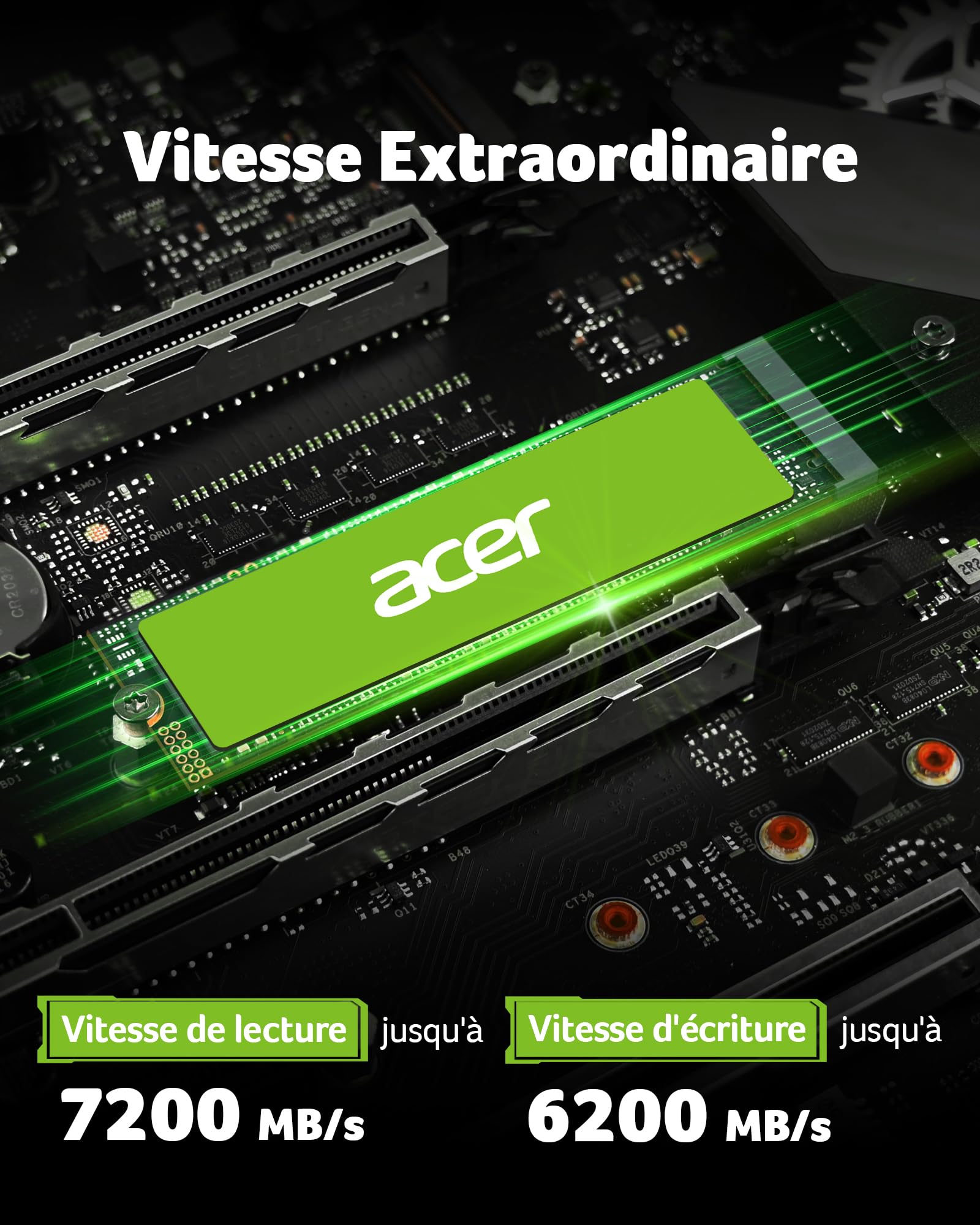 全新 FA200 4TB NVMe SSD M.2 2280PCIe Gen4 Amazon.com: Acer FA200 NVMe Gen4 SSD 4TB, PCIe 4.0, M.2 2280, Read