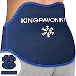 KingPavonini Extra Large Ice Pack for Back Pain Relief with Extension Strap, 2 Pack Reusable Lower Back Gel Ice Pack Wrap for Lumbar Surgery, Sciatica, Herniated Disc, Coccyx Pain, Cold/Hot Therapy