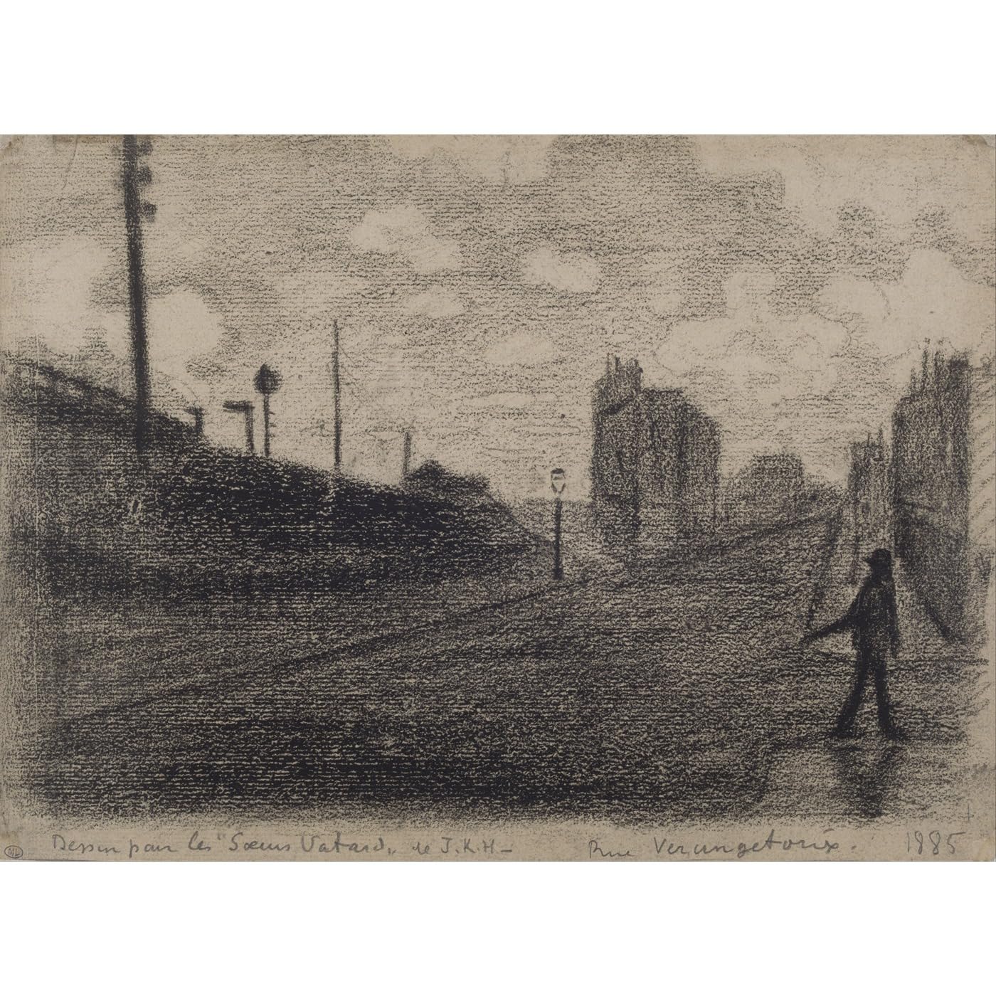 Impression giclée d'art Signac Rue Vercingetorix premium