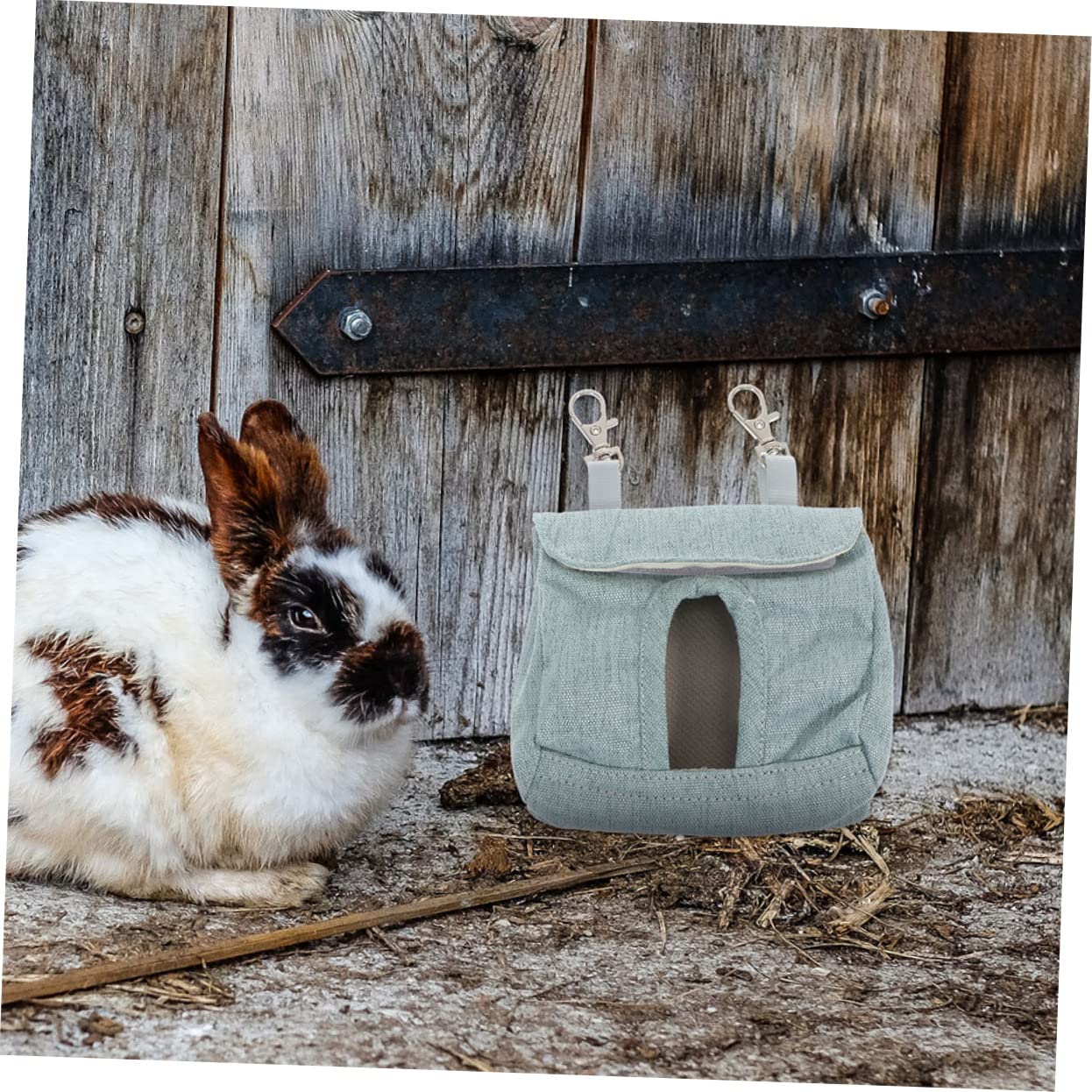 Angoily 10piezas Bolsa De Almacenamiento para Heno De Cobayas y Conejos Bolsa Colgante para Alimentación De Mascotas Material De Resistente y Lavable para Chinchillas y Roedores