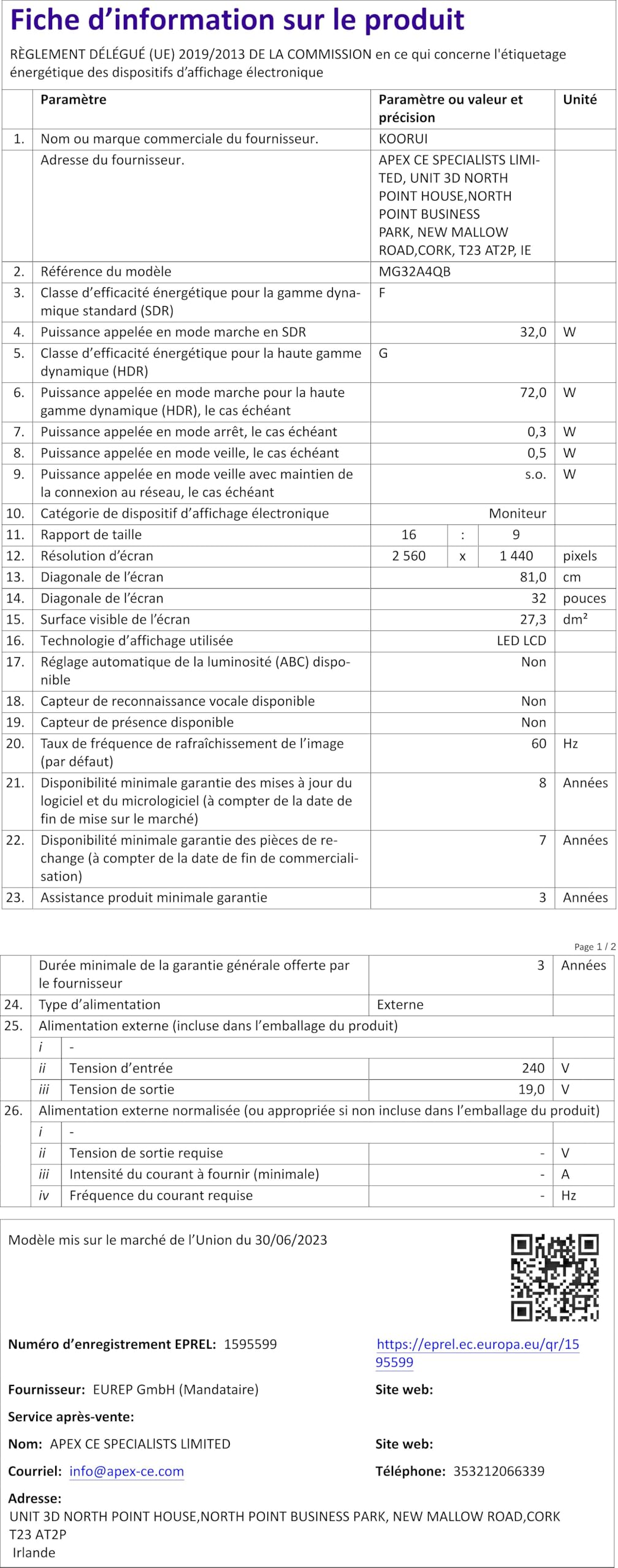 Support vertical double écran PEGZONE pour moniteurs de 17 à 34 pouces - 10