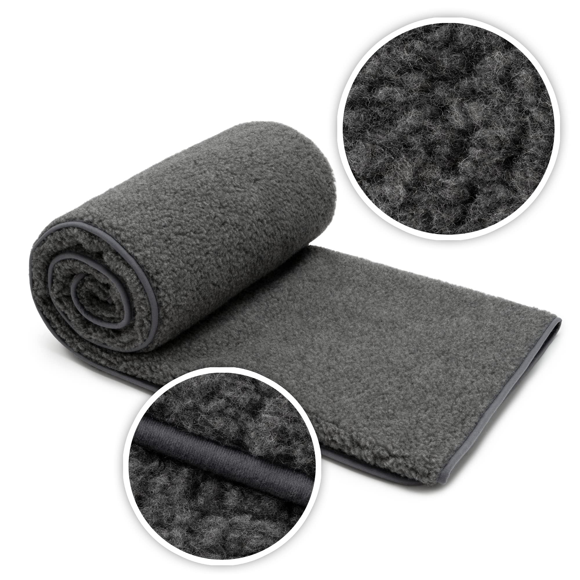 Merino Wolldecke Schurwolle 160x200 cm 100% Merino Schafwolle 500g/m2 Atmungsaktiv