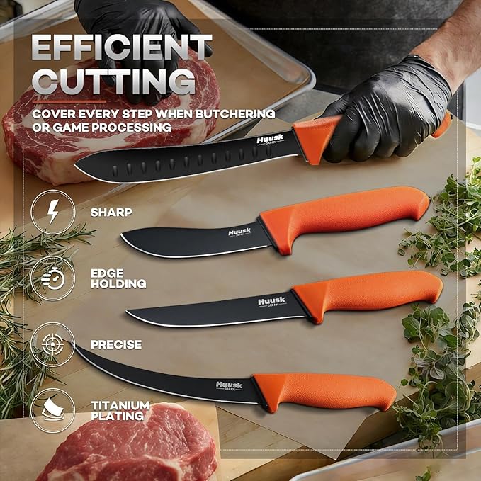 Set Cuchillos Carnicero 5 Piezas Acero Inoxidable miniatura 2