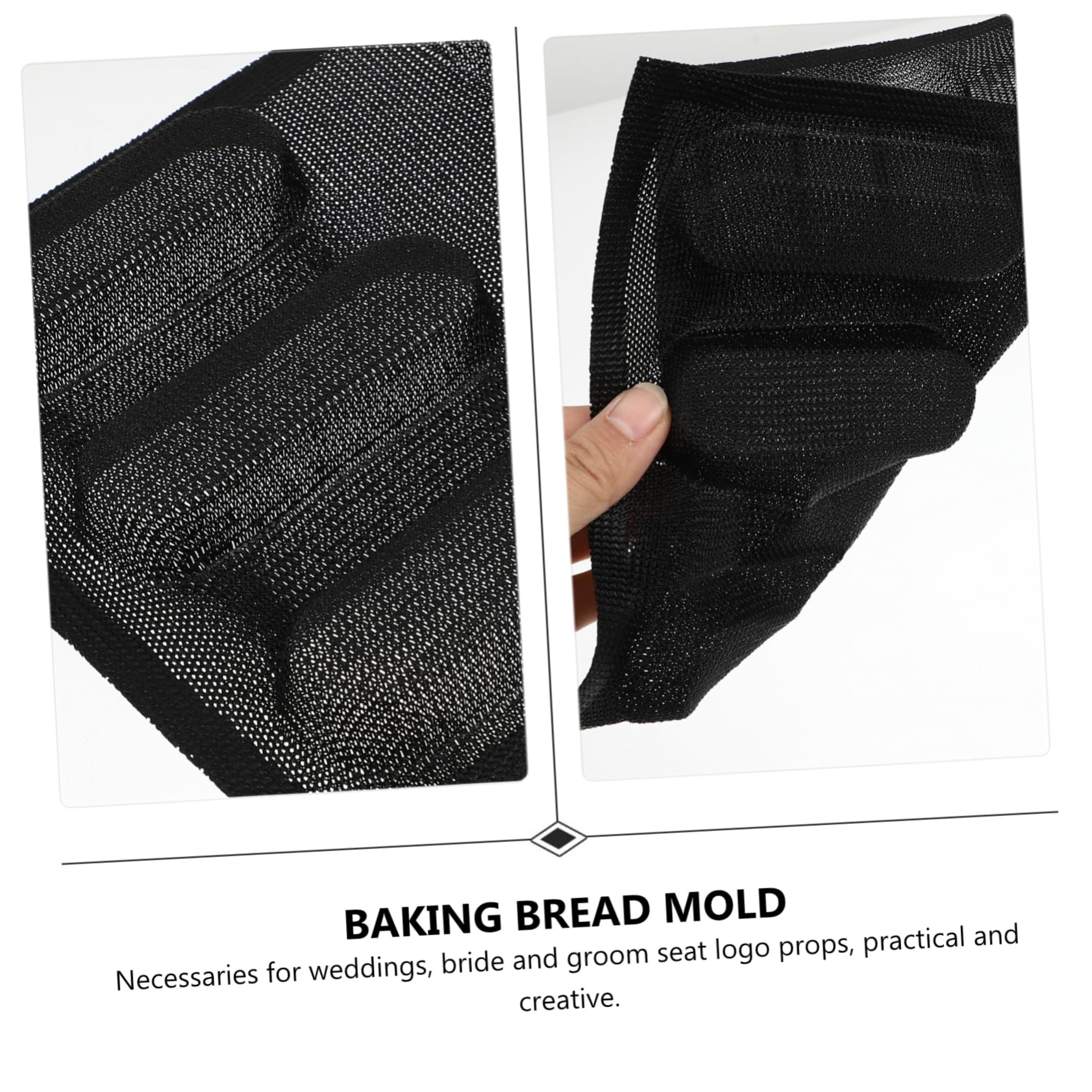 Cabilock 2 Pièces moule à en silicone moule à antiadhésif miche de français moule burger moules à pâtisserie silicone poêle à frire chorizo Outil de cuisson de cuisine