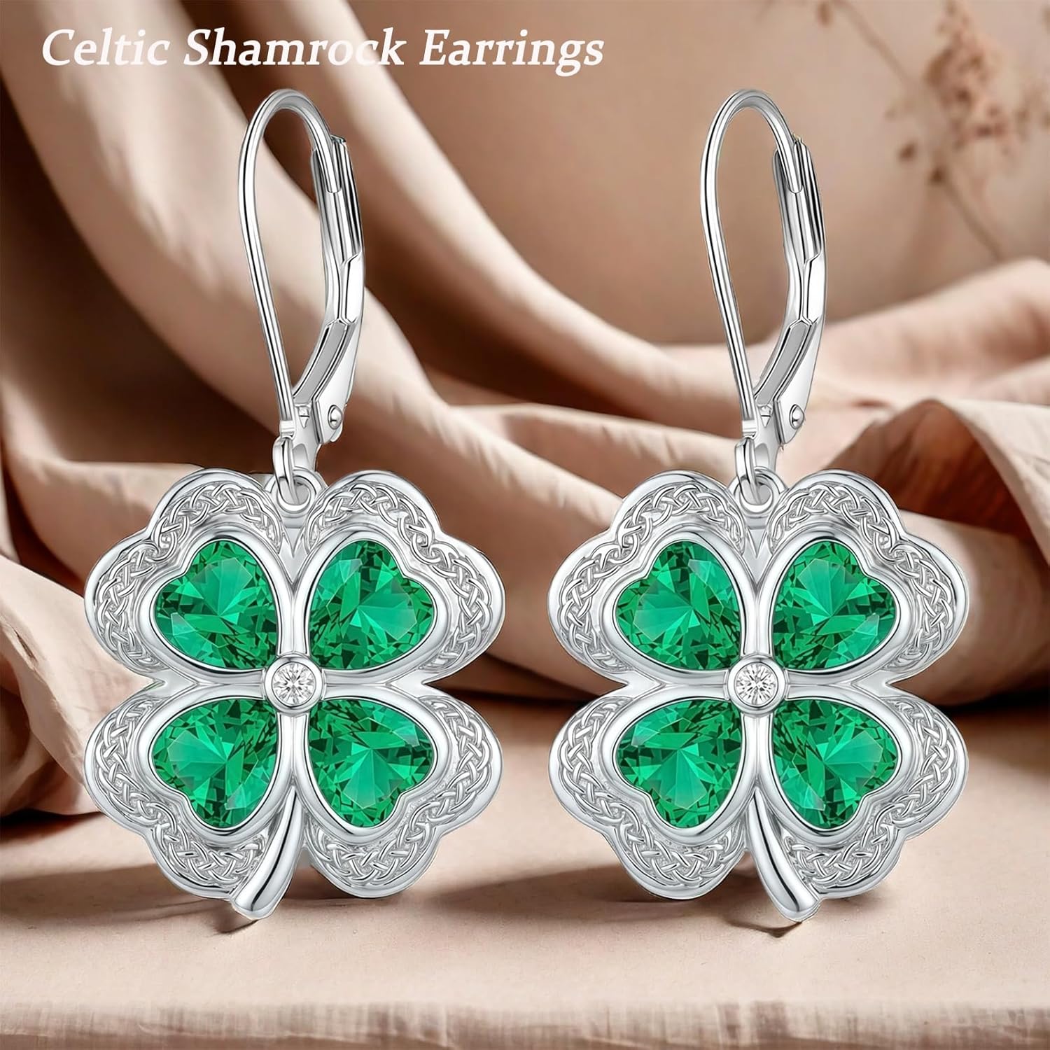 Black Wolf/Mushroom/Skull Hand/Sister Earrings 925 Sterling Silver Leverback Dangle Earrings Moon Gothic Jewelry Gift for Women