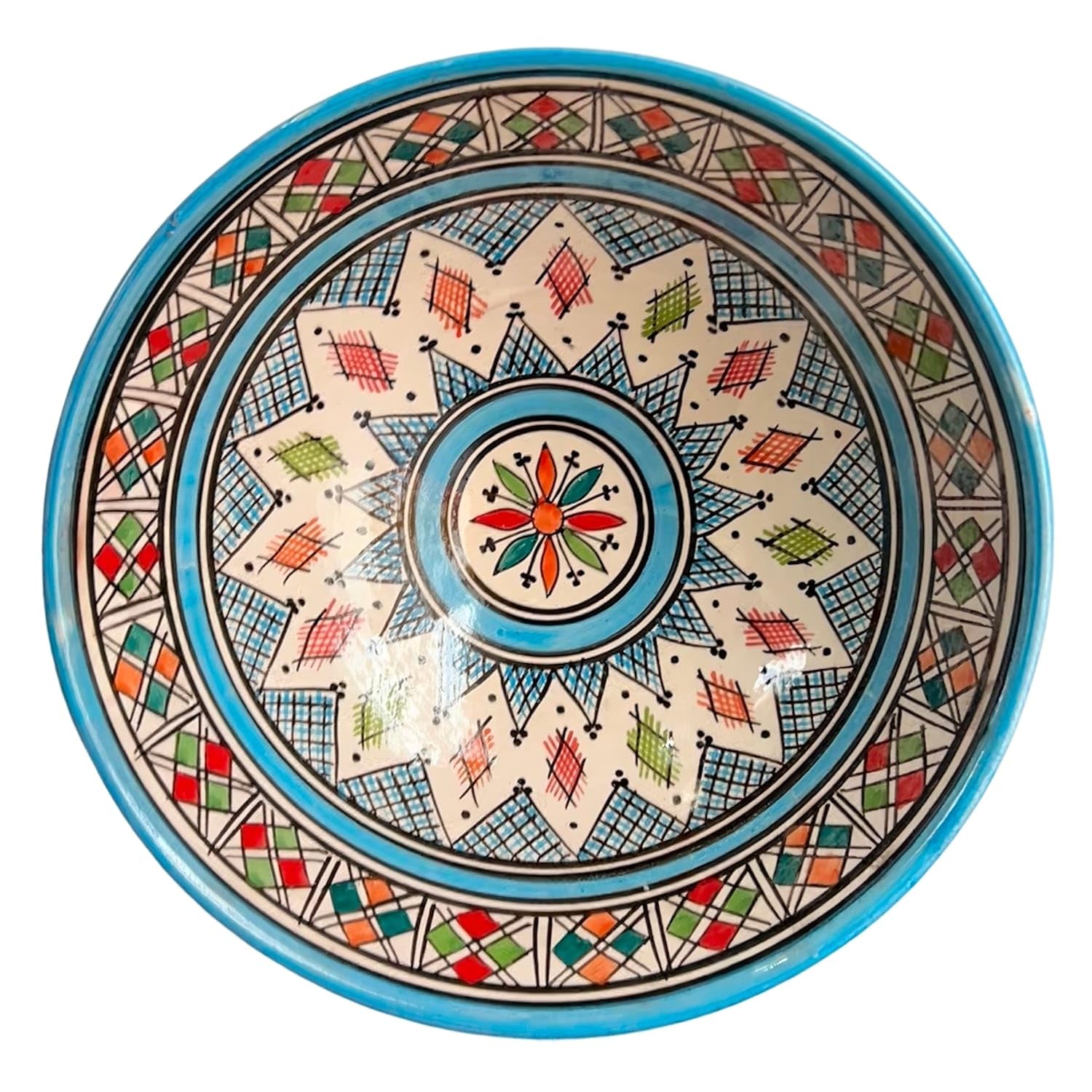 Generico Ciotola in Ceramica Terracotta Marocchina Artigianale Diam. 30 cm - Appendibile,Decorativa e Da Portata -Eleganza e Versatilità per la Tua casa 2702261304