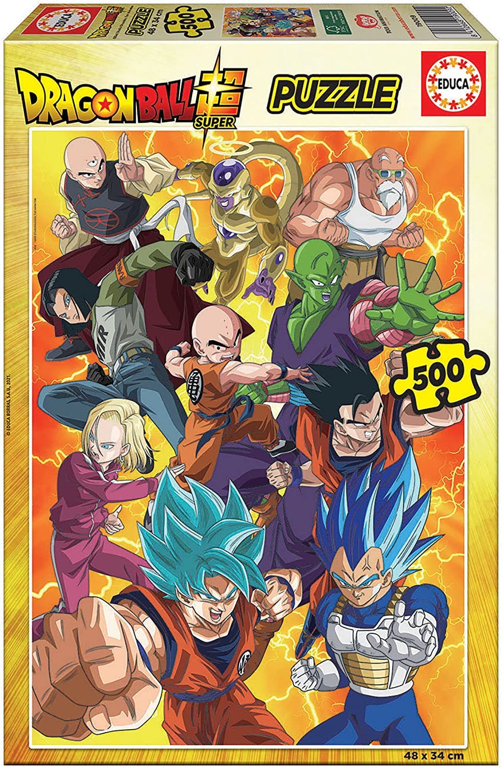 "Carletto" bzw. "Carletto/Educa"Educa - Dragonball Super 1 - Puzzle - 500 Pieces - Original & Licensed