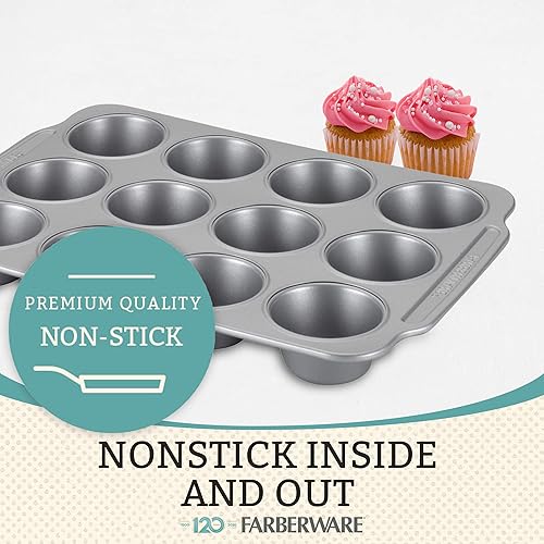 Miniatura 7 de Farberware Juego de utensilios de cocina de acero inoxidable de 15 piezas + juego de utensilios antiadherentes para hornear de 10 piezas