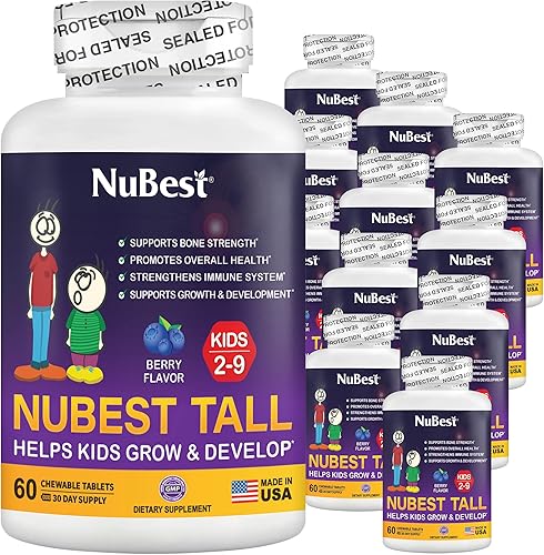 NuBest Tall Kids - Ayuda a los niños a crecer y desarrollarse saludablemente - Apoyo a la inmunidad y la fuerza ósea - Multivitaminas y minerales