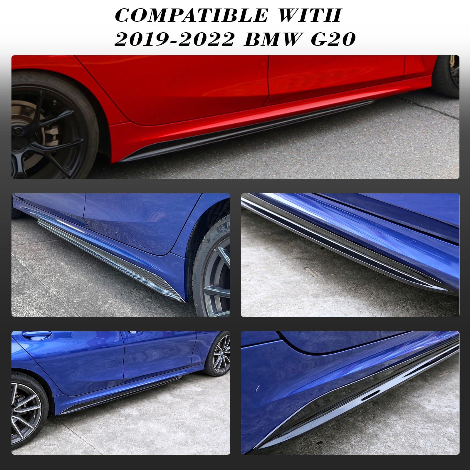 Amazon.com: AAriguthel G20 Side Skirts Compatible with 2019-2022