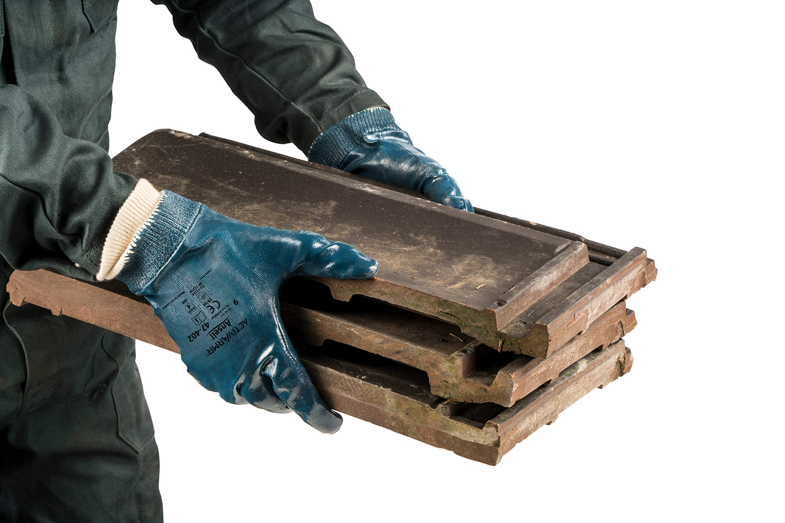 Ansell ActivArmr 47-402 Heavy Duty Work Gloves, Cut and Oil Resistant, Industrial PPE Workwear, Silicone Free Nitrile Coating - Image 3