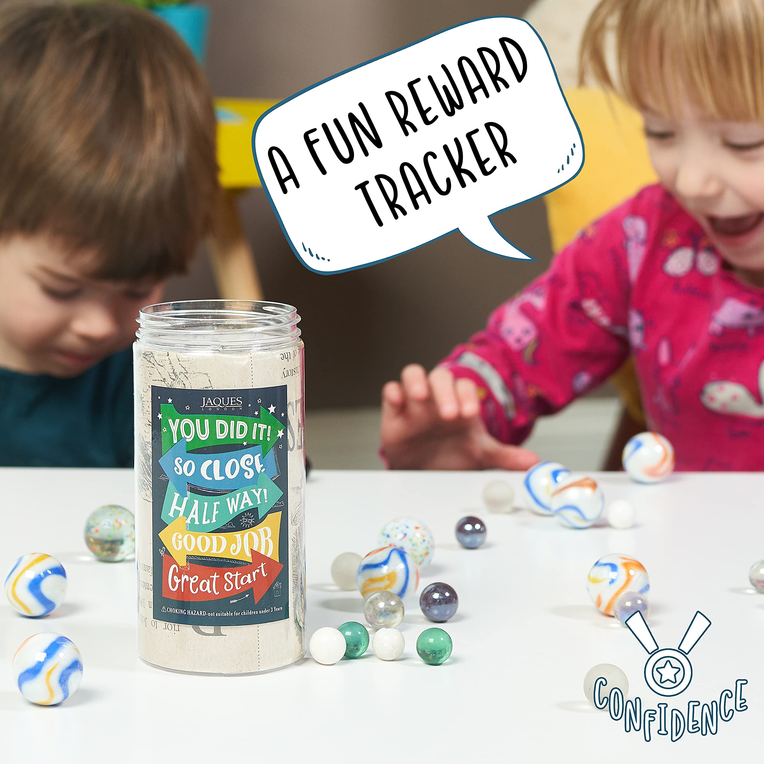 Jaques of London Marble Reward Jar Whole Jar of Playing Marbles