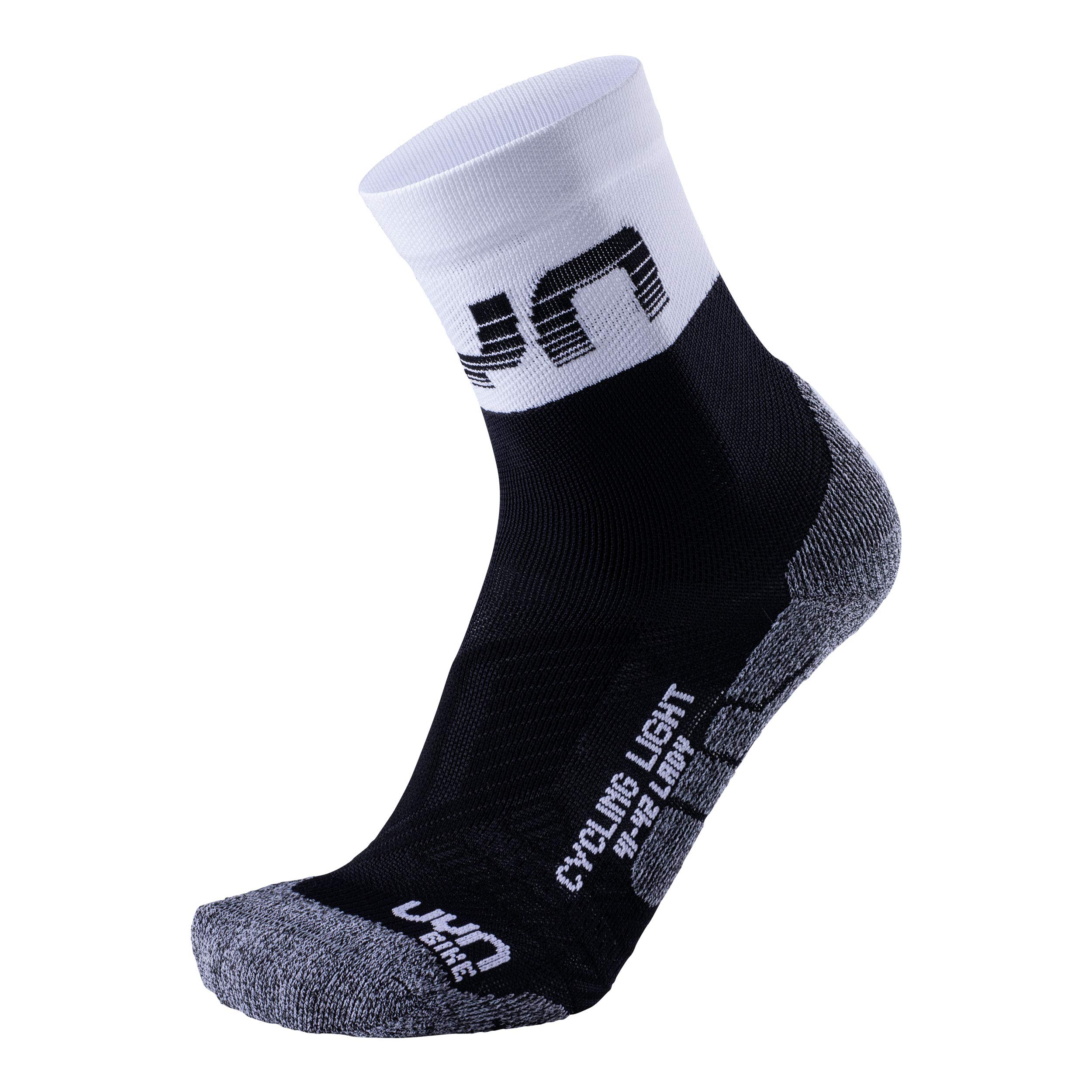 UYN Light Lady's Cycling Socks - Black/White, 35/36