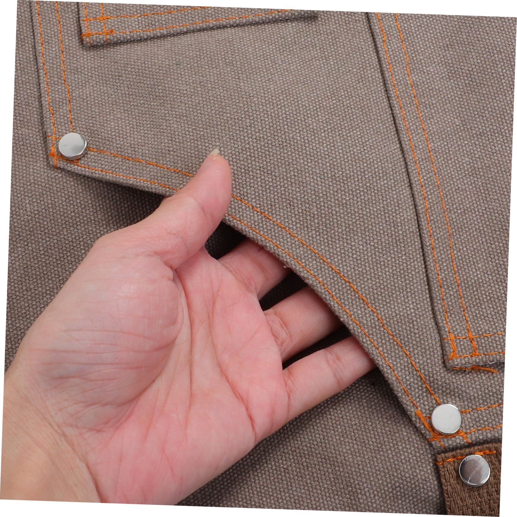 Sewroro Delantal de Ajustable con Tirantes Cruzados Multi- para Carpinteros Jardineros y Chefs Resistente y Fácil de para Trabajo y Jardinería