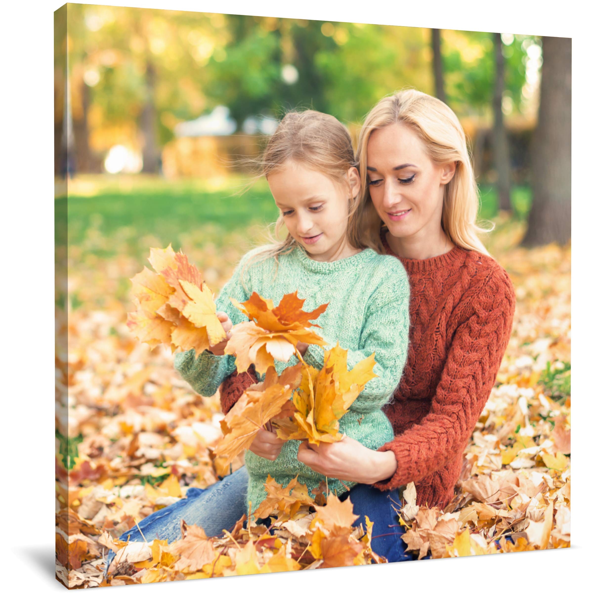 Canvas Print Your Personalized Photo Picture Printed Onto Canvas, Design A Truly Unique Gift, Canvas Your Photo on Framed Ready to Hang (18"x18")