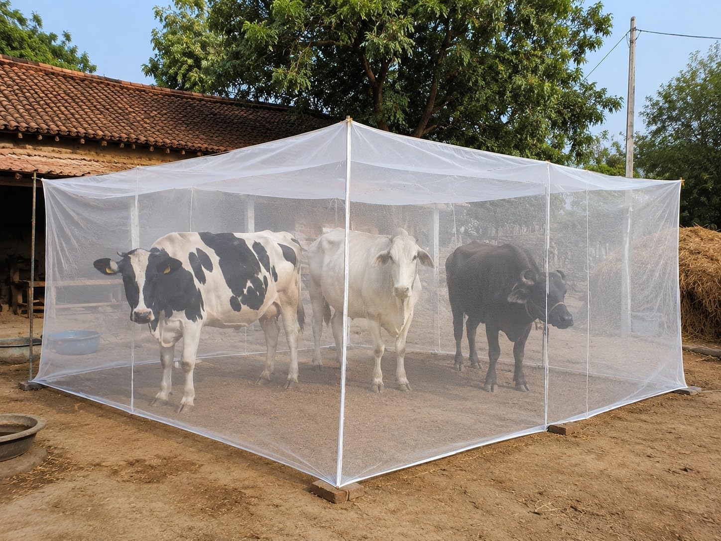 Heavy-Duty Mosquito Net for Cows & Buffaloes | Premium HDPE Livestock Protection Net | Shields from Mosquitoes, Flies & Insects | Durable, Breathable-image-23