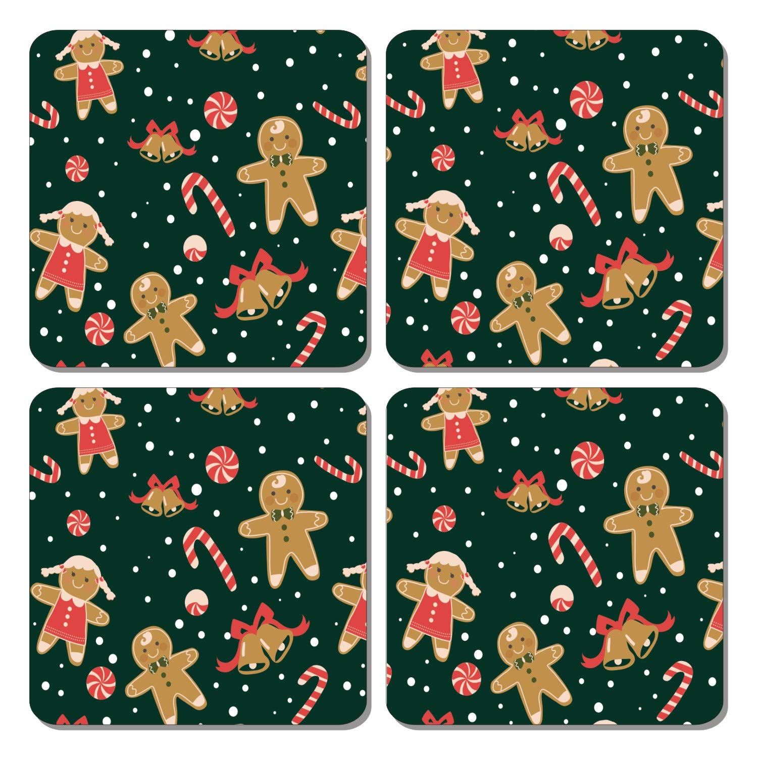 Christmas Decorations Items for Home Chrismtas Printed Wooden Coaster Set of 4 for Dinning Table Office Home for Christmas Gift Items from Secret Santa Christmas Decorations Items for Home Chrismtas Printed Wooden Coaster Set of 4 for Dinning Table Office Home for Christmas Gift Items from Secret Santa