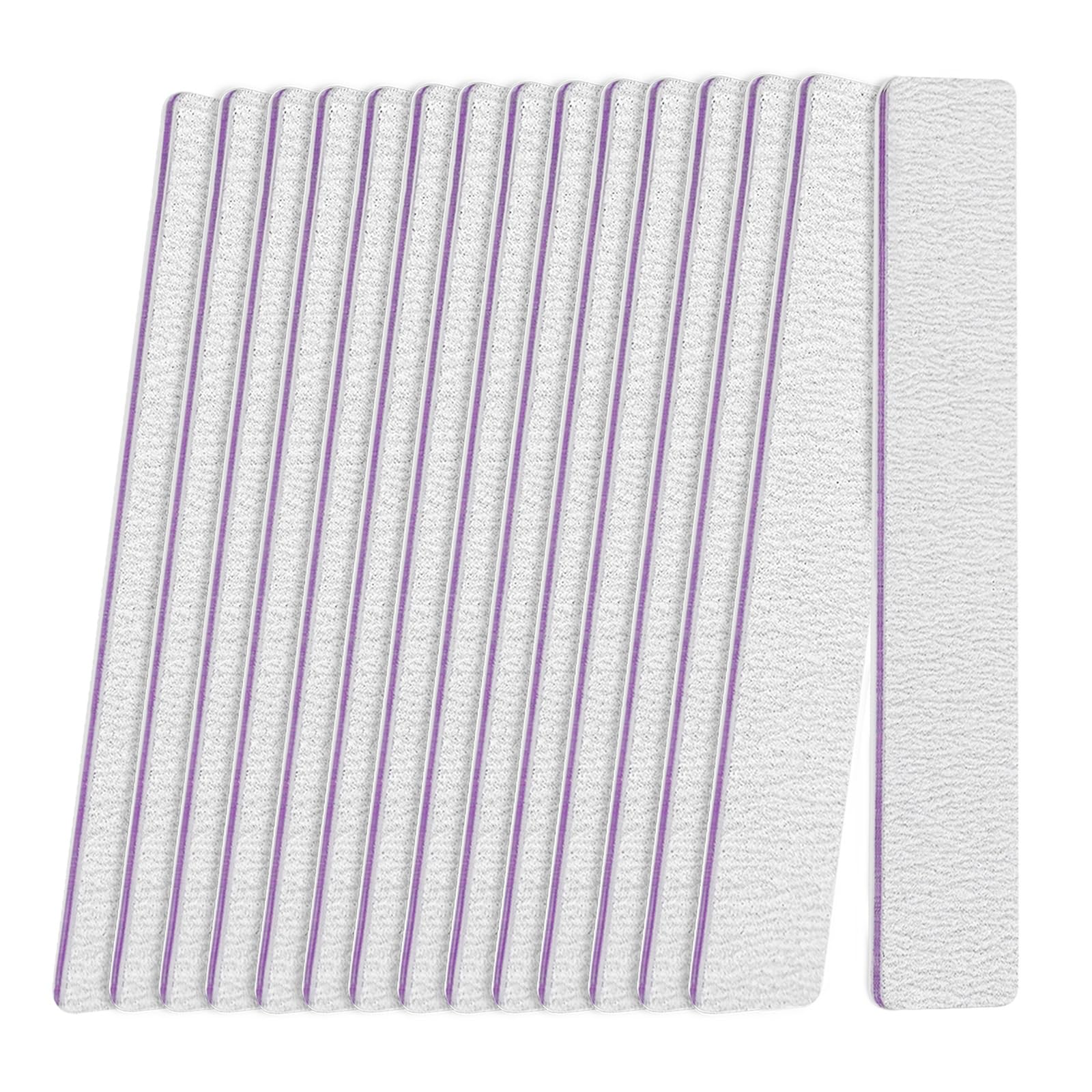 Nail File (12 Pack), 180/240 Grit Emery Boards Nail Files for Natural Nails and Acrylic Nails, Double Sided Emory Boards limas para unas acrilicas