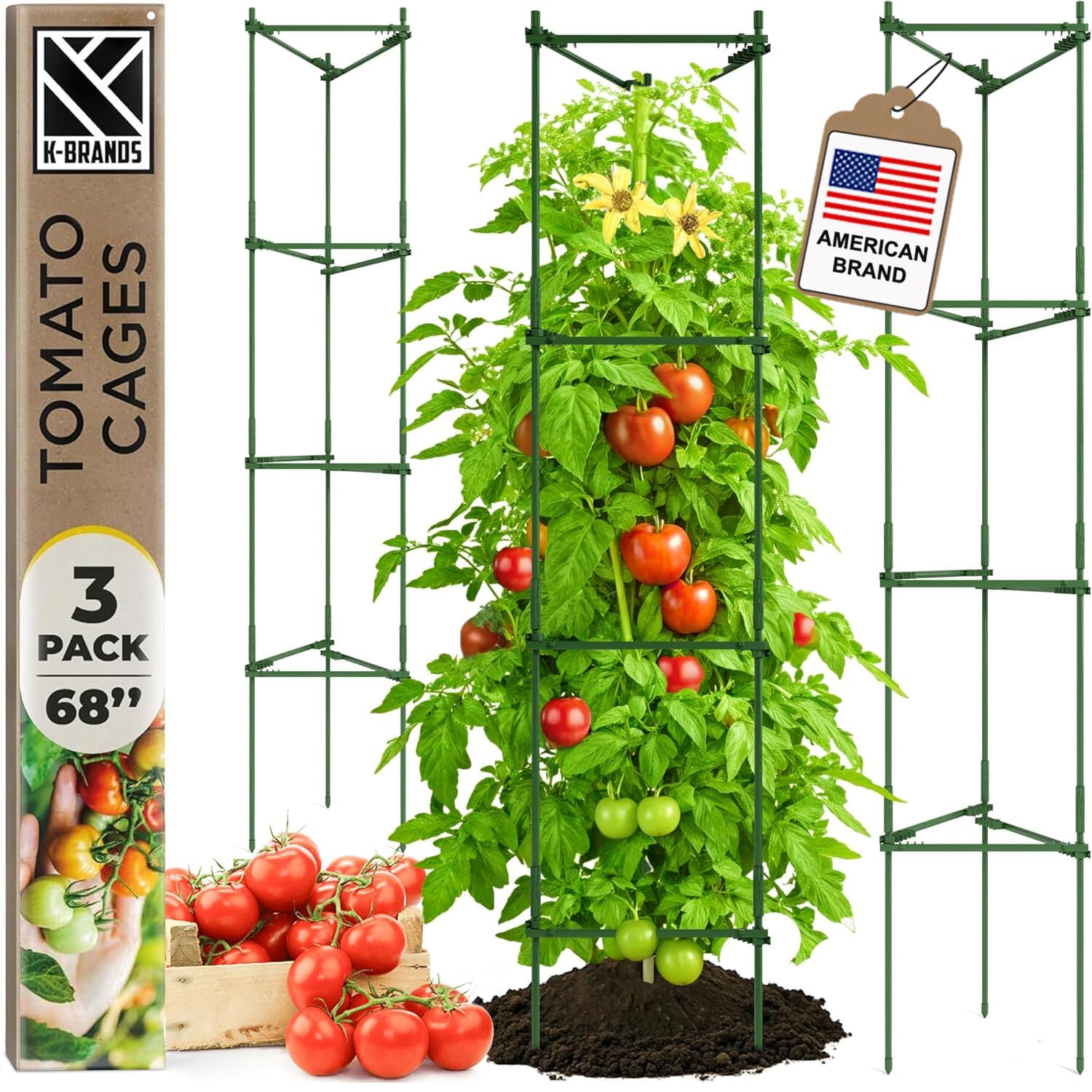 Different Sized Tomato Cages Tomato Cage Plant Support Plant