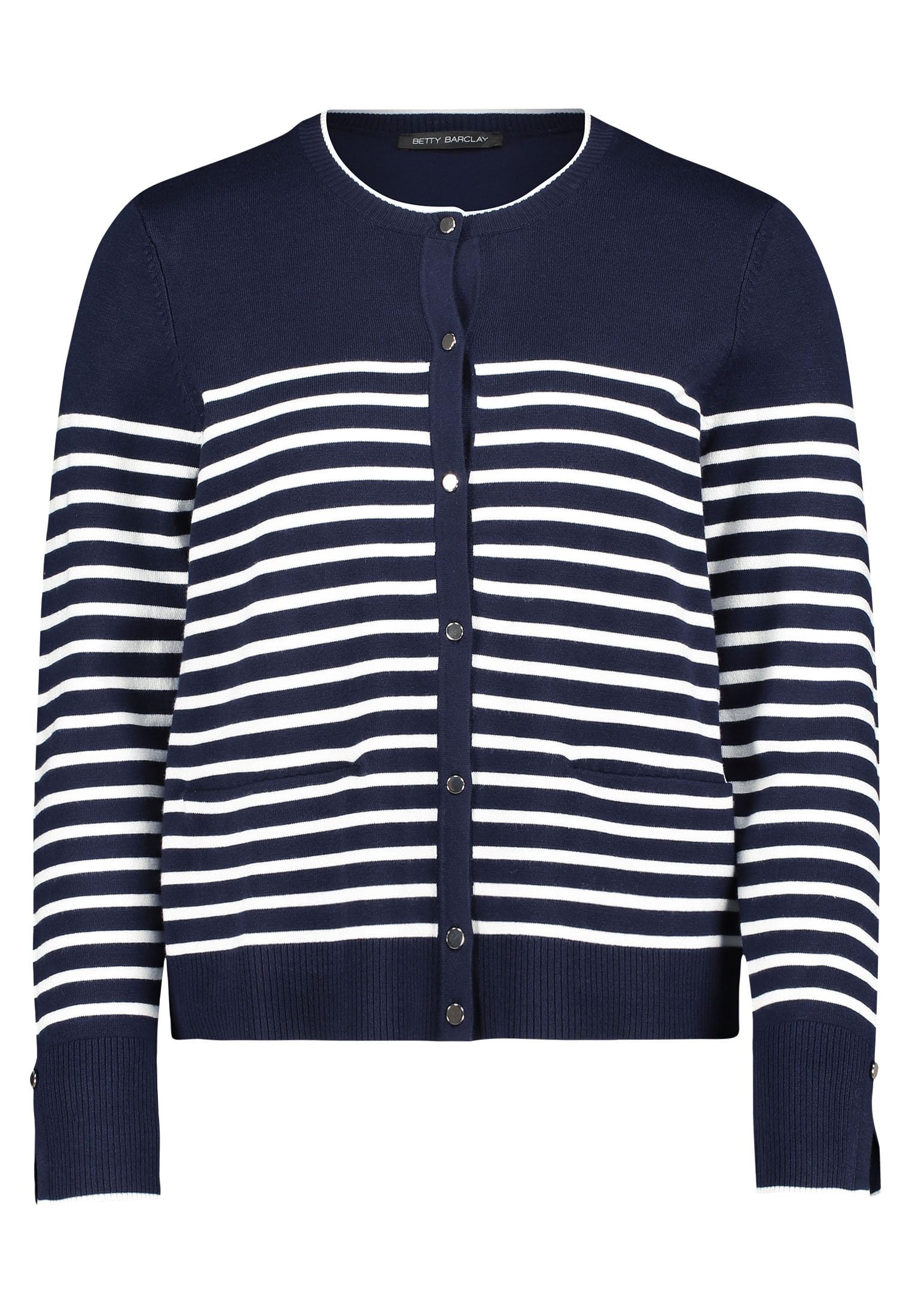 Betty Barclay Women's Patch Dark Blue/Cream Betty Braclay Cardigan, Uk 20