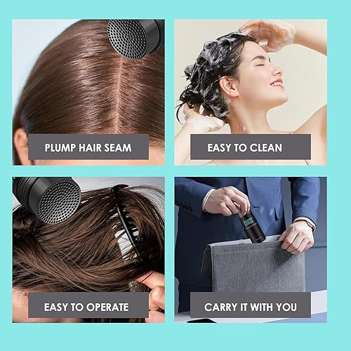 Miniatura 6 de Kavya Polvo de fibra capilar de 0.97 oz, marrón medio, sin perfume, forma de polvo, adultos, cabello delgado, unisex para adultos