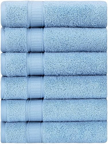 Miniatura 28 de Juego de 2 toallas de baño de lujo de La Hammam para baño, spa, gimnasio, ducha, piscina, dormitorio universitario Toallas de baño turcas