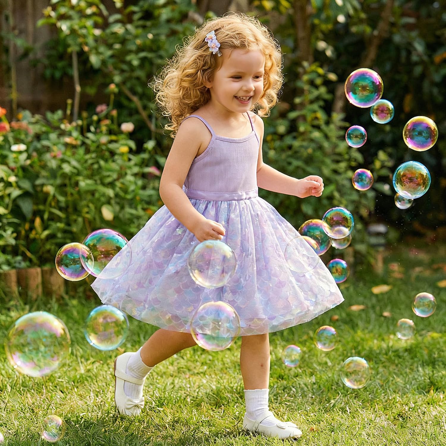 Kupretty Toddler Girl Dresses Tutu Dress for Girls Shinning Tulle Princess Birthday Party Dance Dress +Cardigan Sweater