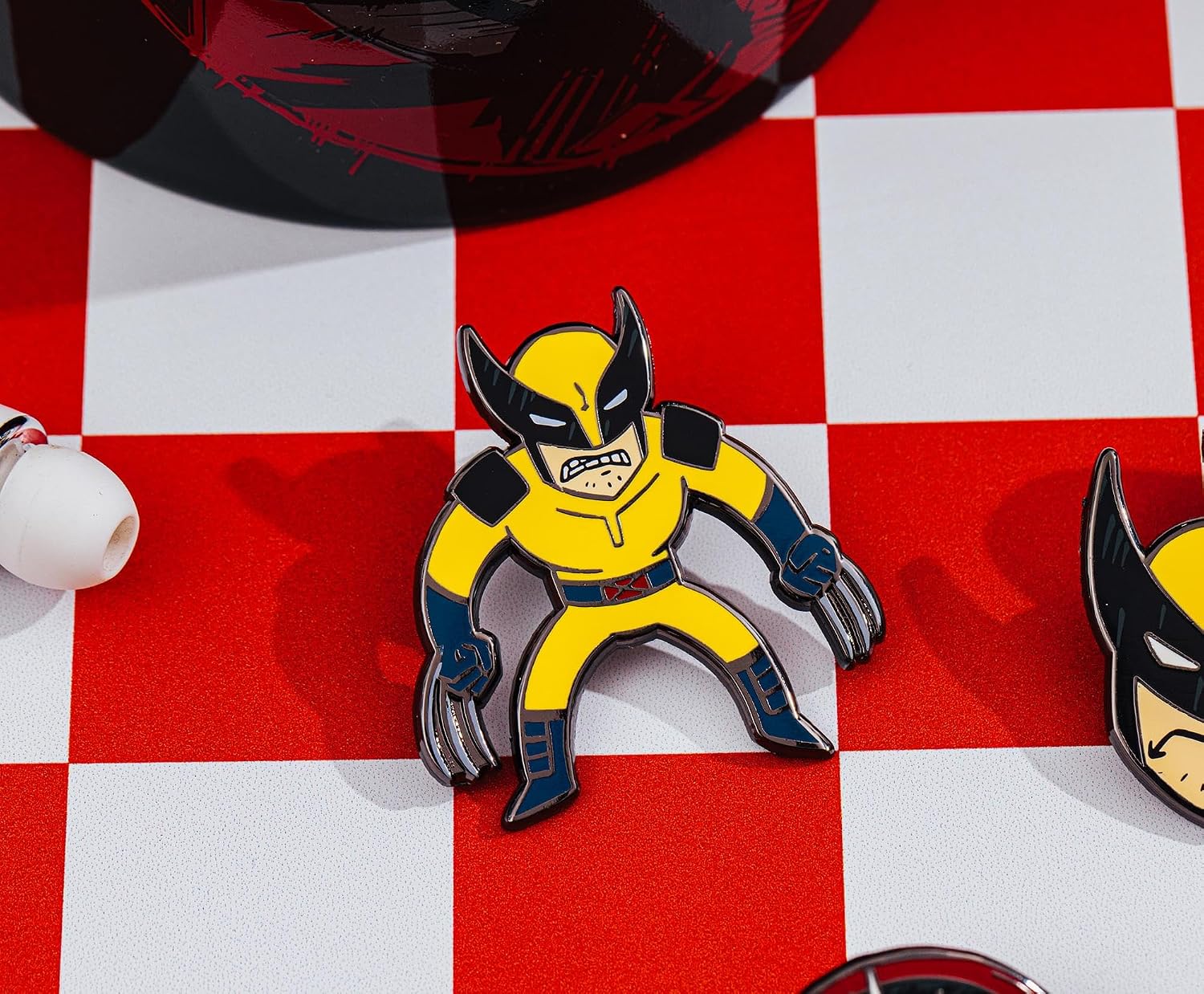 Marvel Studios Deadpool & Wolverine 5-Piece Enamel Pin Set | Metal Badge Accessories For Lanyard, Backpack, Clothes