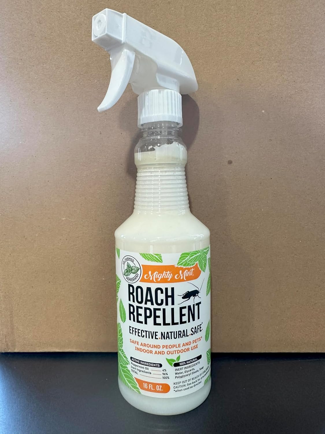 Mighty Mint Peppermint Oil Roach Repellent Spray – Natural Cockroach Killer for Indoor & Outdoor Use – Plant-Based Insect & Pest Control – 16 oz (Pack of 2) - Image 8