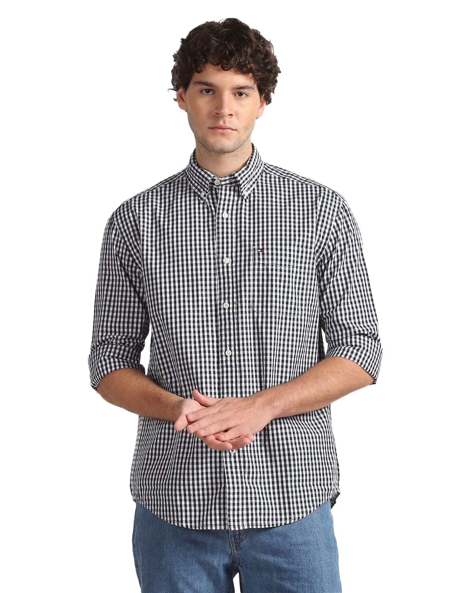 Tommy HilfigerTWAIN CHECK LS CLF (DESERT SKY_XL)