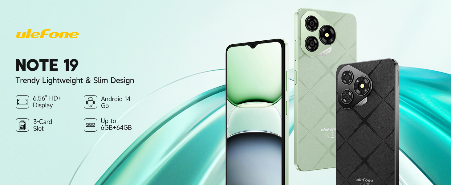 Amazon.com: Ulefone Note 19 (6+64GB) Unlocked Smartphone, Android