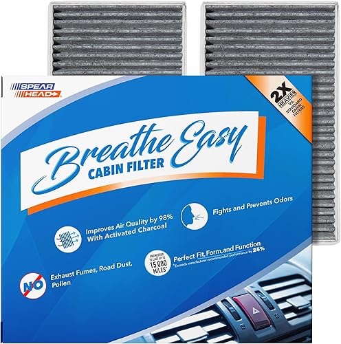 Miniatura 70 de Spearhead Odor Defense Breathe Easy - Filtro de cabina para AC y calentador Compatible con 300 2011-23, Challenger 2011-23, Charger 2011-23 como
