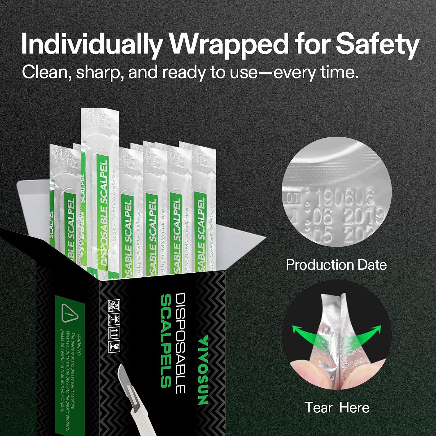 VIVOSUN #10 High-Carbon Steel Blades for Cutting Plants and Propagation (Pack of 2)