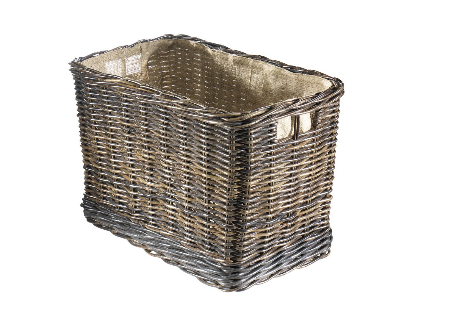 Kobolo Holzkorb für Kaminholz Kaminholzwagen mit Rollen aus Rattan