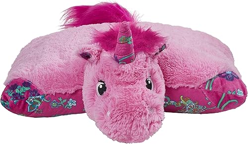 Miniatura 4 de Pillow Pets Unicornio rosa colorido - Juguete de peluche de 18 pulgadas