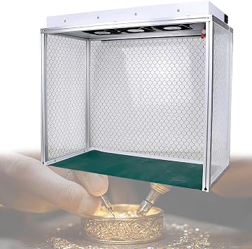 Laminar Flow Hood Fan Filter Unit Clean Room FFU with HEPA-Filter Cleanliness Class 100 for Phone Repair/Workshop/Laboratory,Quiet Operation,110V 110V