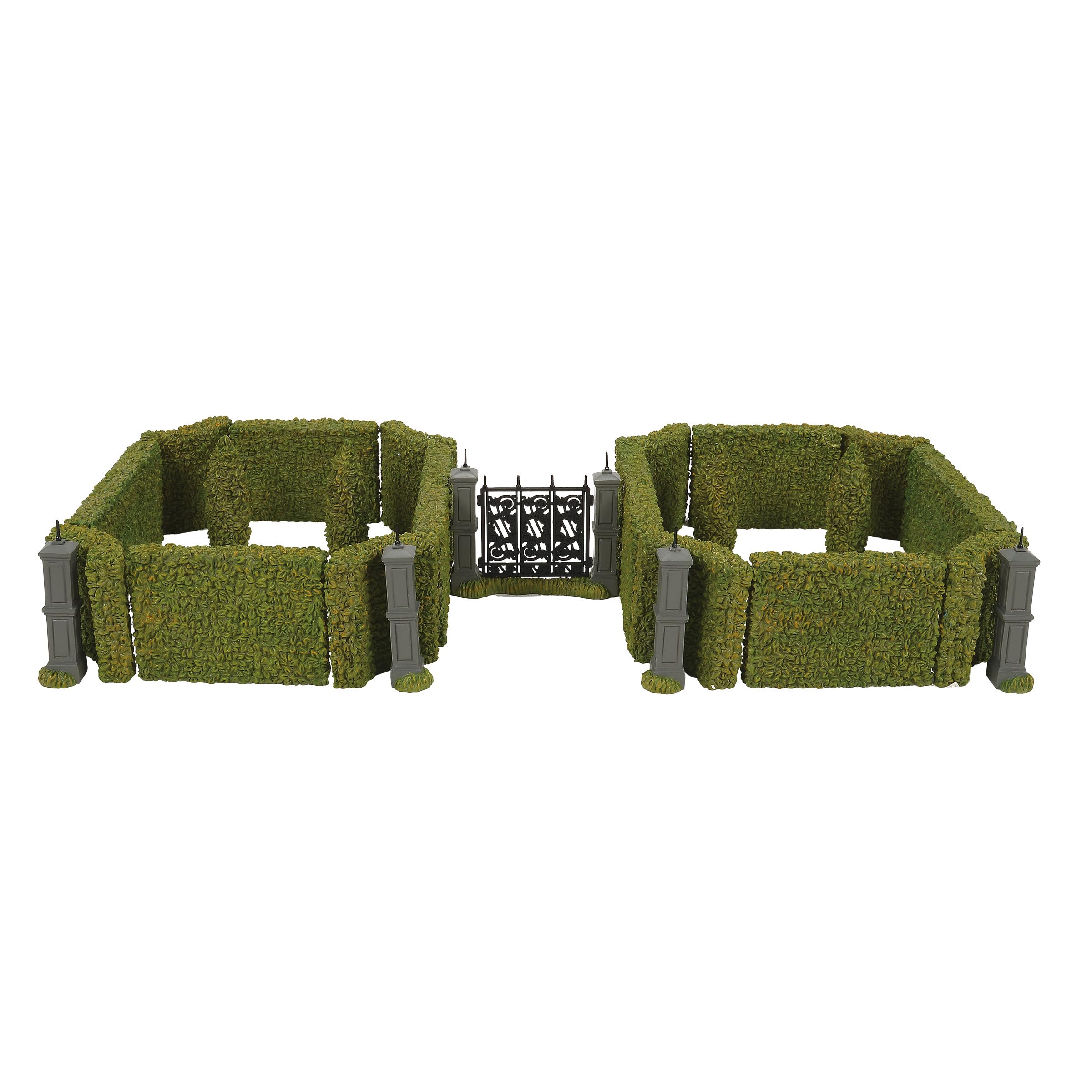 Department 56 Harry Potter Village Accessories Hedge and Gate Figuren-Set, Kunstharz, Mehrfarbig, 2.56 Inch