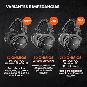 beyerdynamic DT 770 Pro 80 Ohm Auriculares de Estudio : Amazon.es