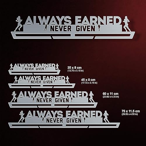 Miniatura 2 de Siempre Nunca ganado da medalla percha de ropa visualización V1 Merchandising medalla soportes  Acero inoxidable medalla visualización  Por