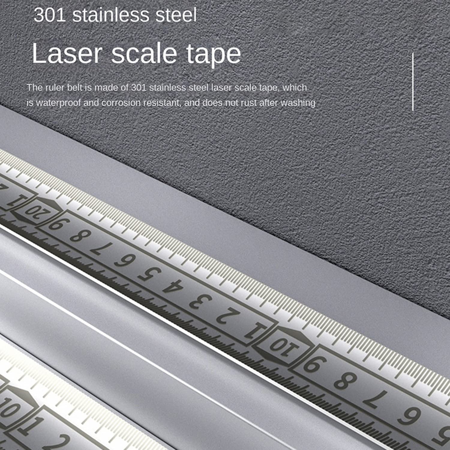 Stainless Steel Anti-Corrosion Retractable Metric Ruler, Anti-Fall Wear-Resistant Stainless Steel Tape Measure, Hollow Design Titanium Tape Measure, Self-Lock (Size : 25mm*7.5m)